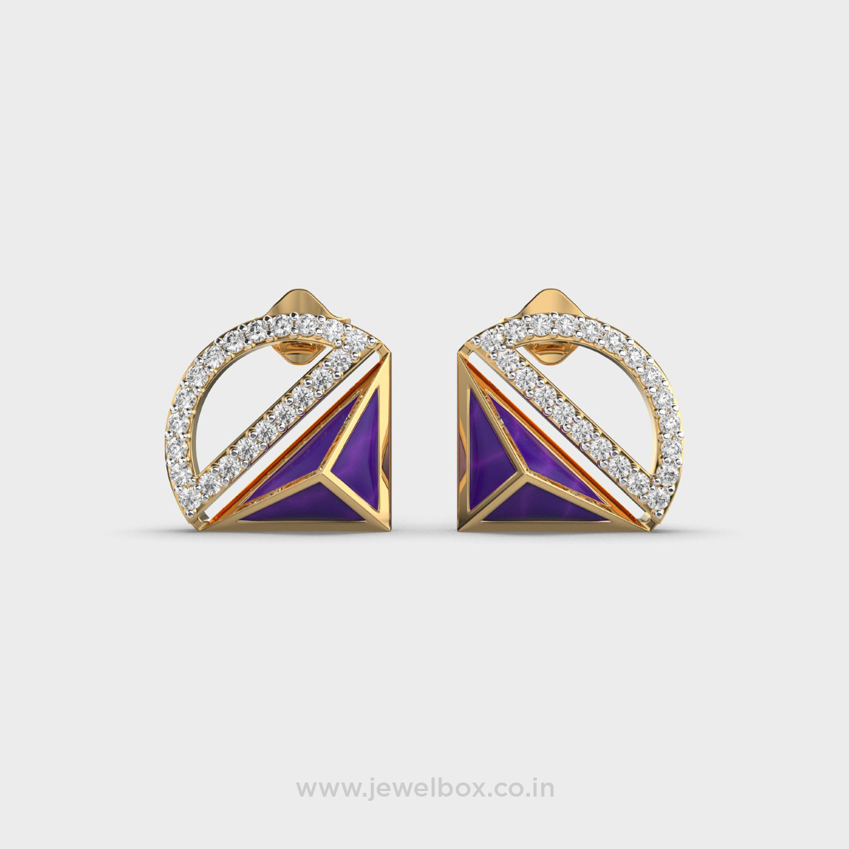 Geometric Shape Radiance Diamond Earrings
