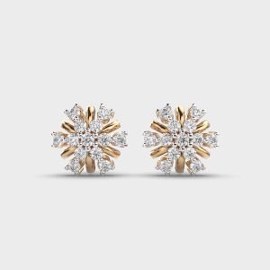 Serene Snowflake Diamond Earstuds