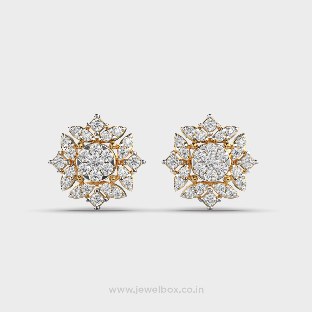 Floral Fantasy Diamond Earstuds