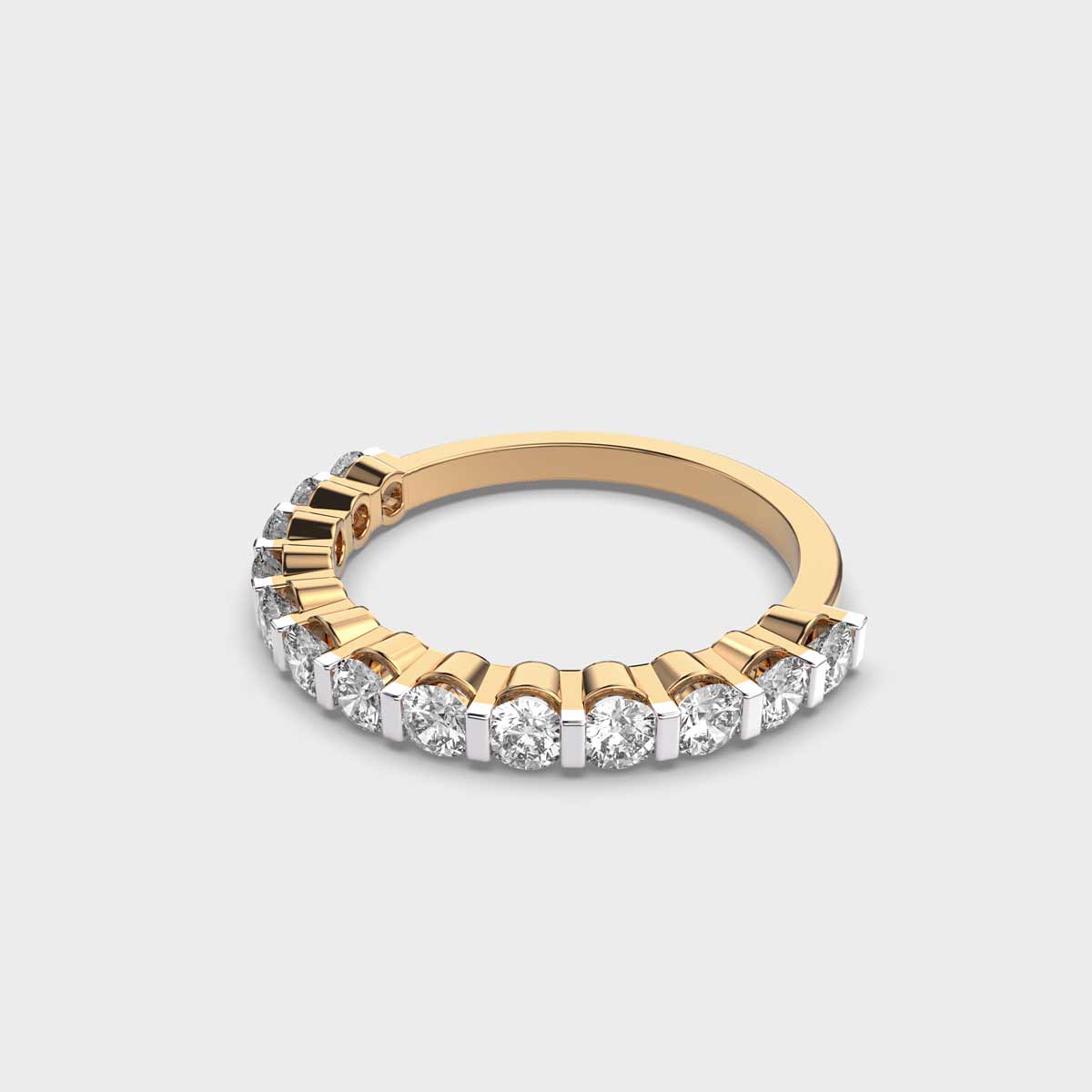 Alluring Half Eternity Diamond Ring