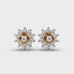 Charming Diamond Floral Studs