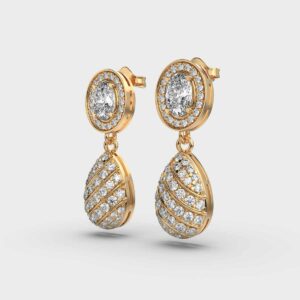 Oval Solitaire and Drop Danglers