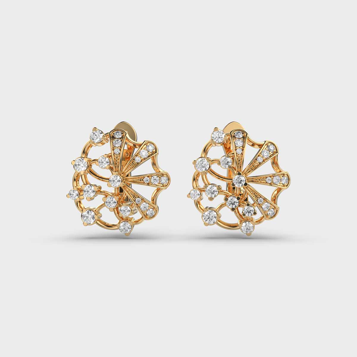 Galactic Wonder Diamond Stud Earrings