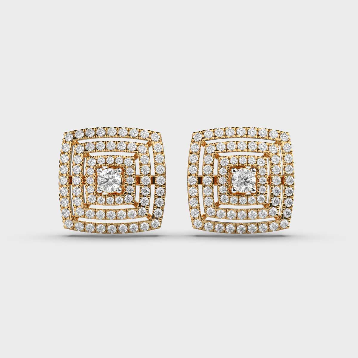Mesmerising Maze Diamond Earstuds