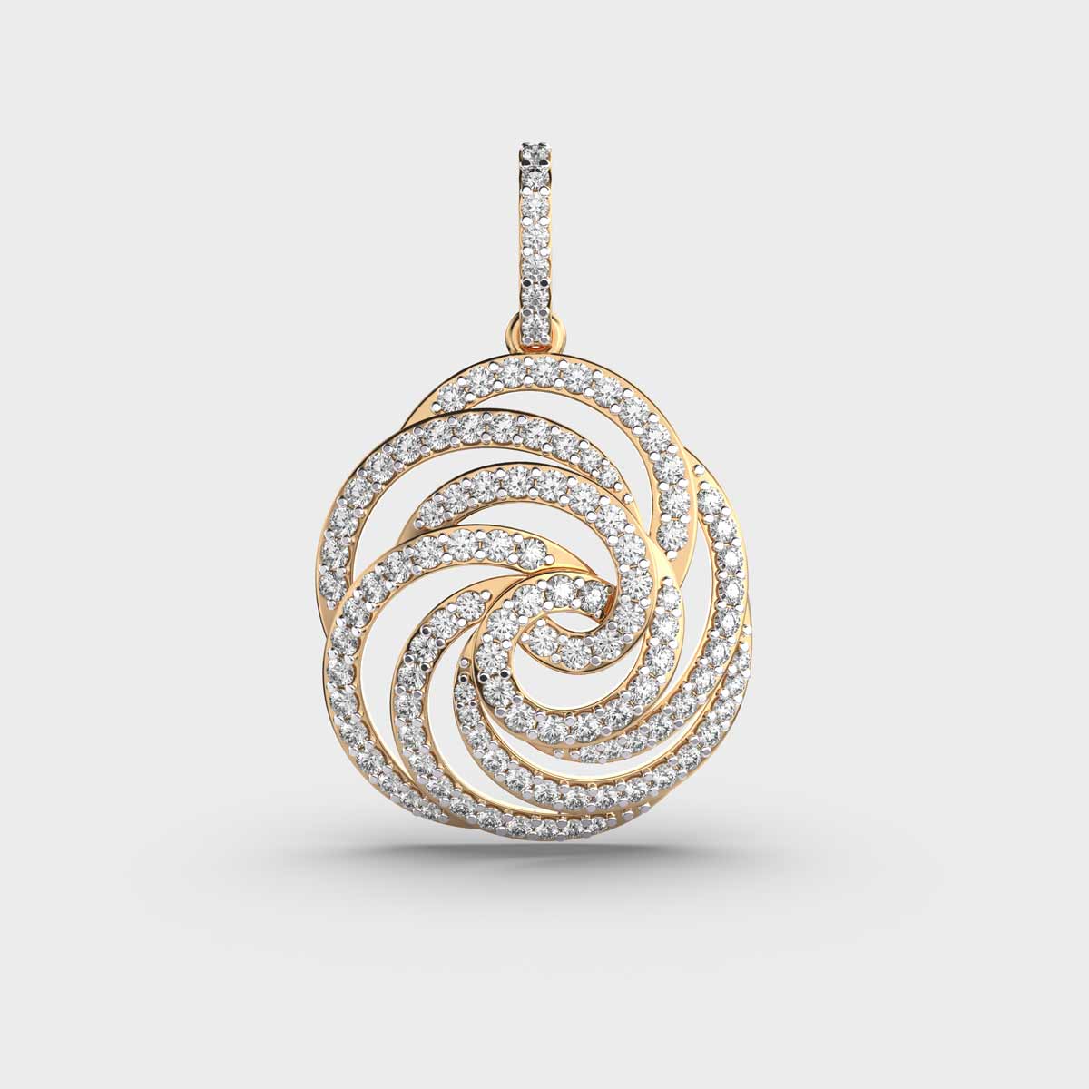 Graceful Illusion Diamond Pendant (Without Chain)