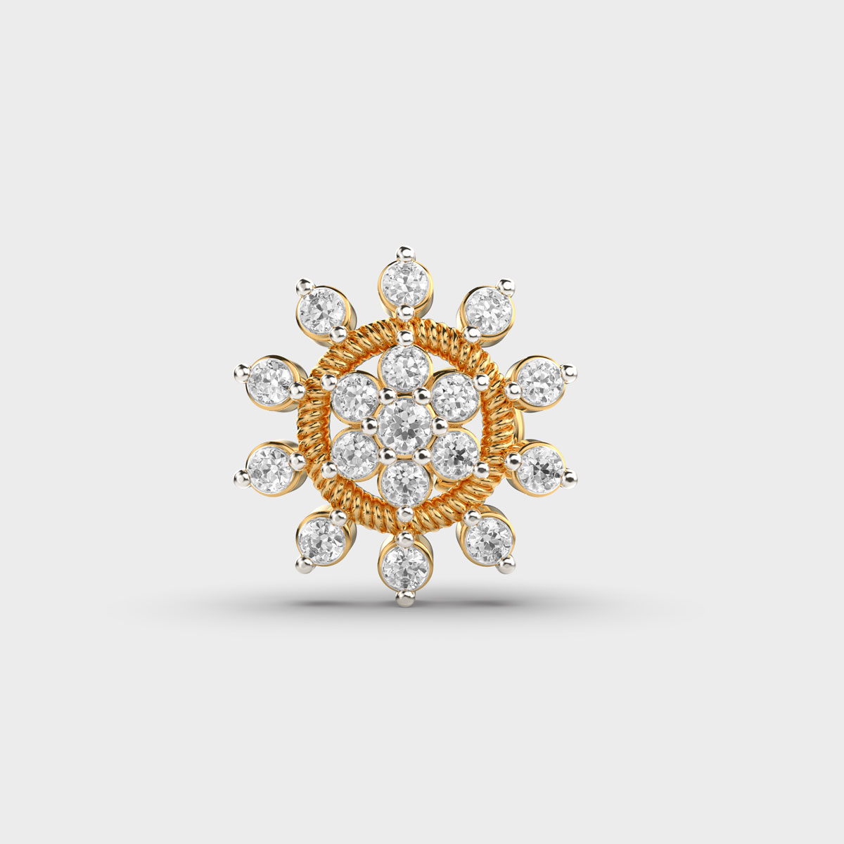 Sun Rises In The East Diamond Nosepin