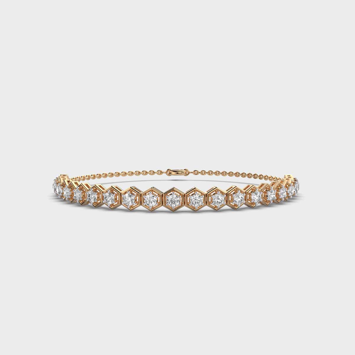 Classic Honeycomb Diamond Bracelet