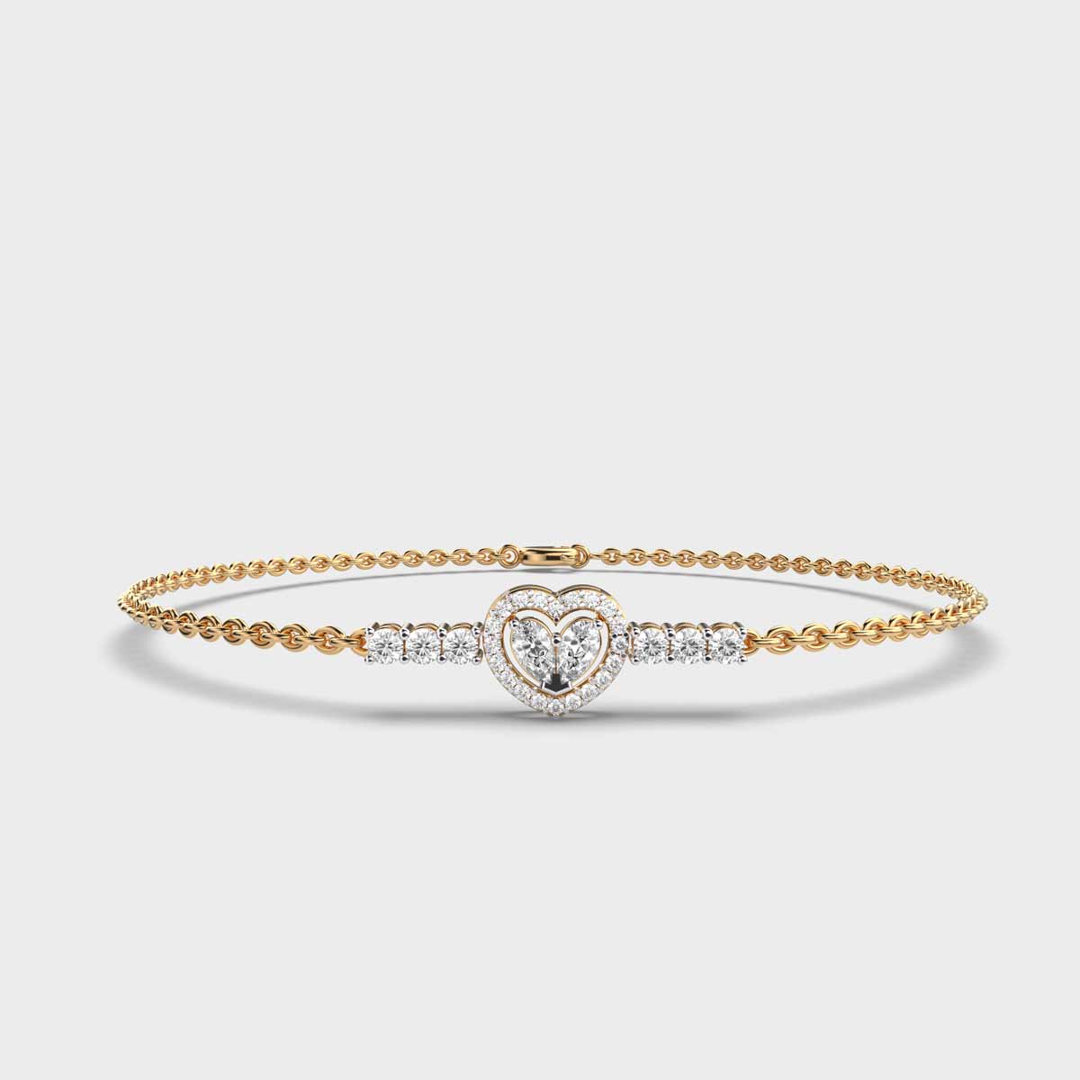 Hearty Delight Diamond Bracelet