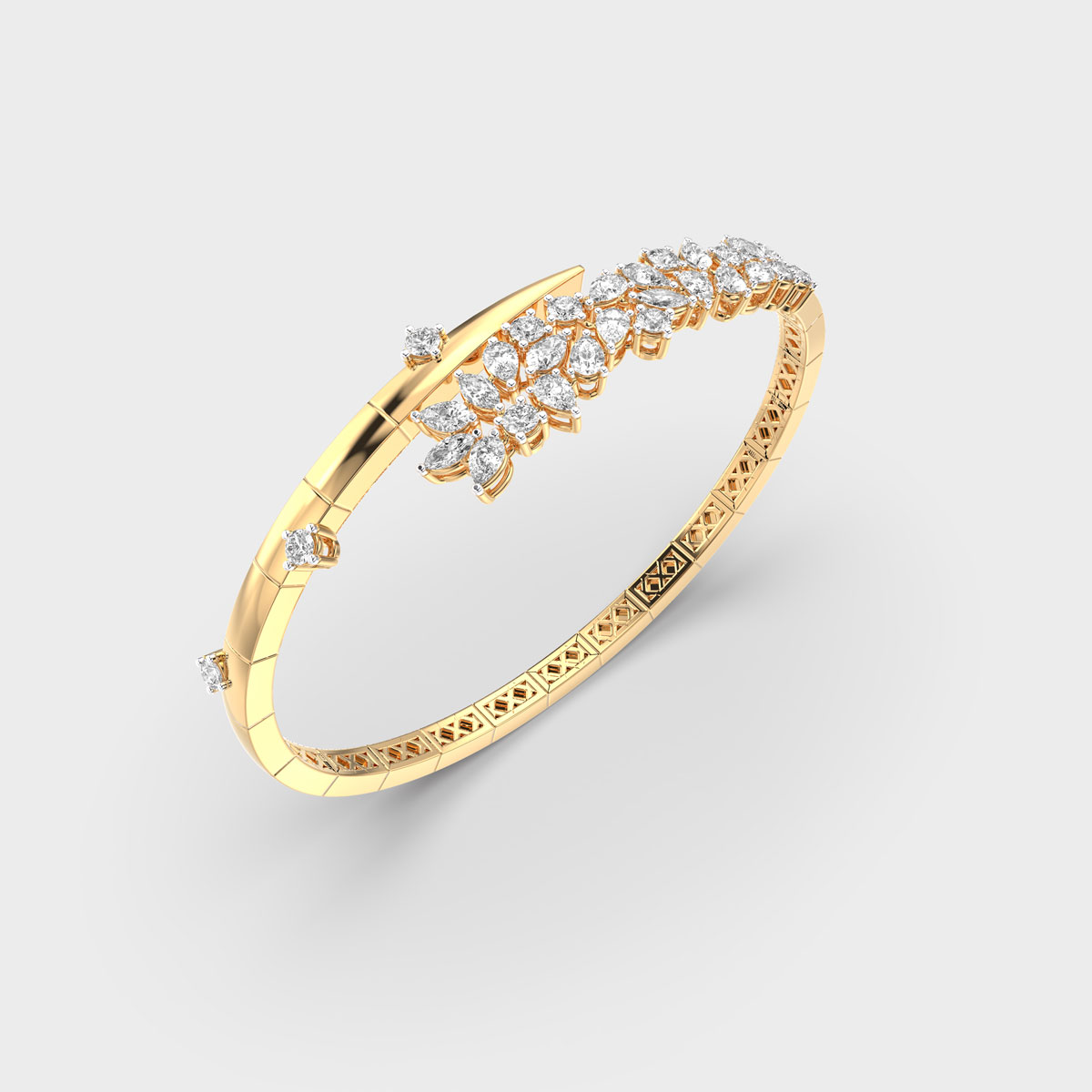 Caught In Vine Diamond Bracelet