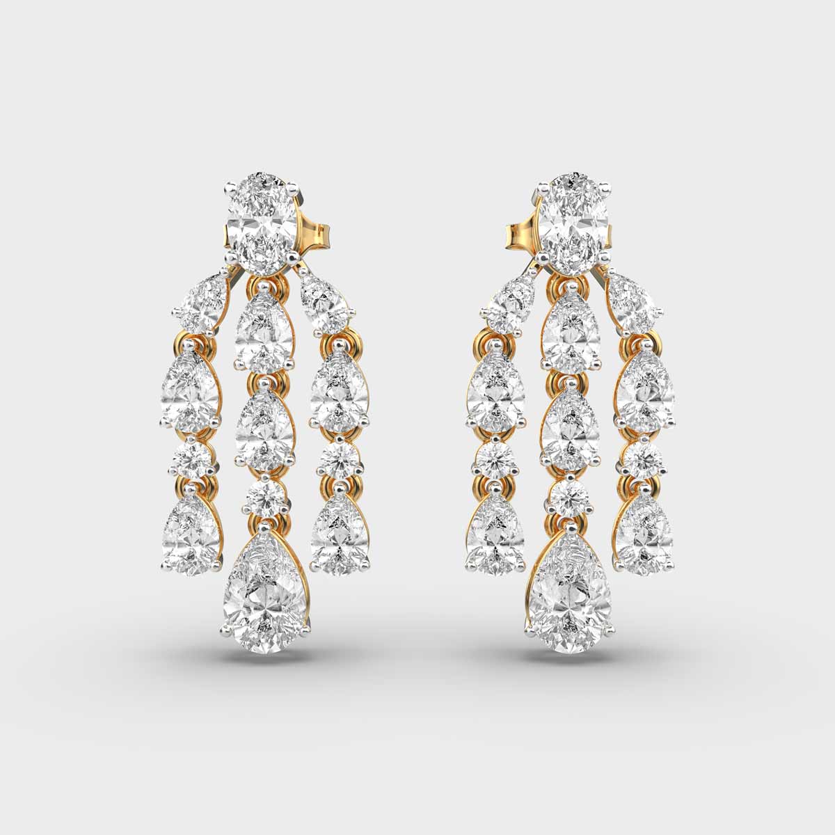 Hollywood Danglers Diamond Drop Earrings