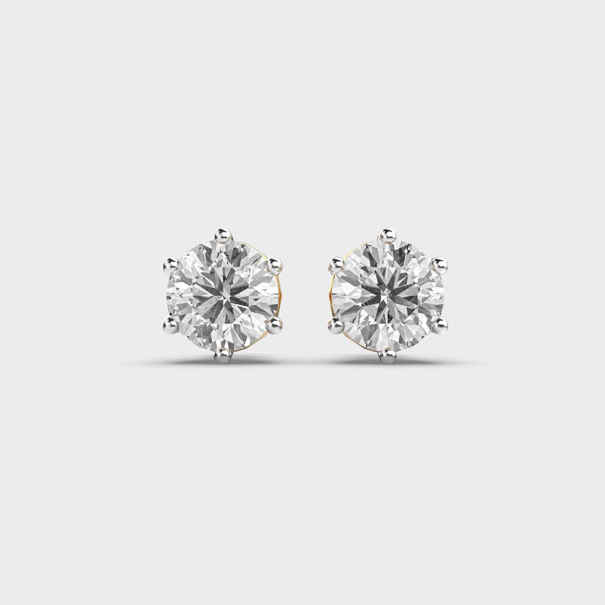 Classic Belissima Solitaire Diamond Studs