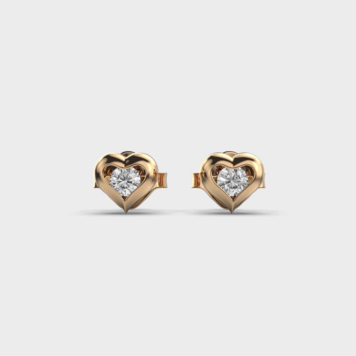 Sweetheart Diamond Earstuds
