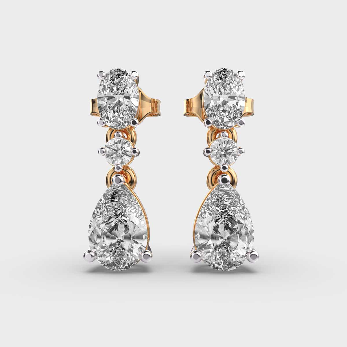 Alluring Gaze Diamond Drop Earrings