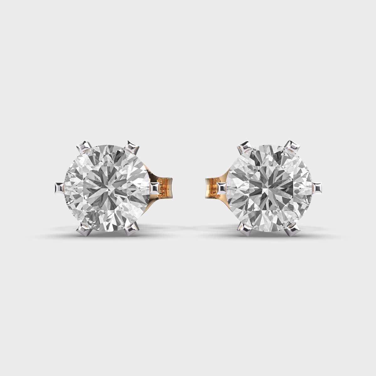 Aurora Shine Diamond Solitaire Earstuds
