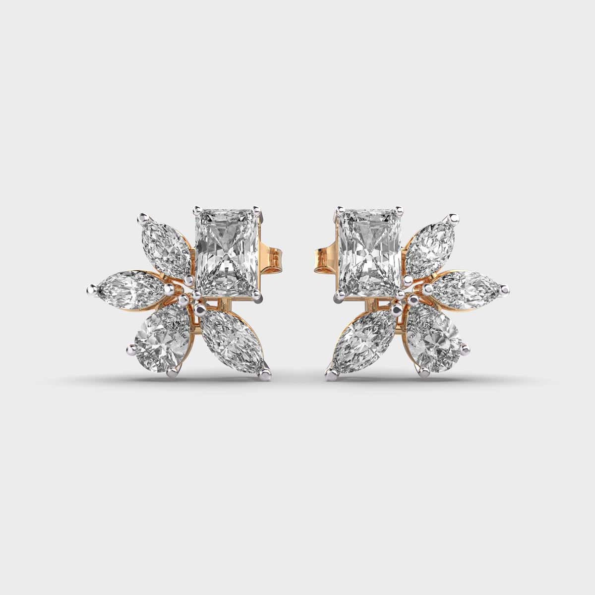 Multishape Artsy Diamond Earstuds