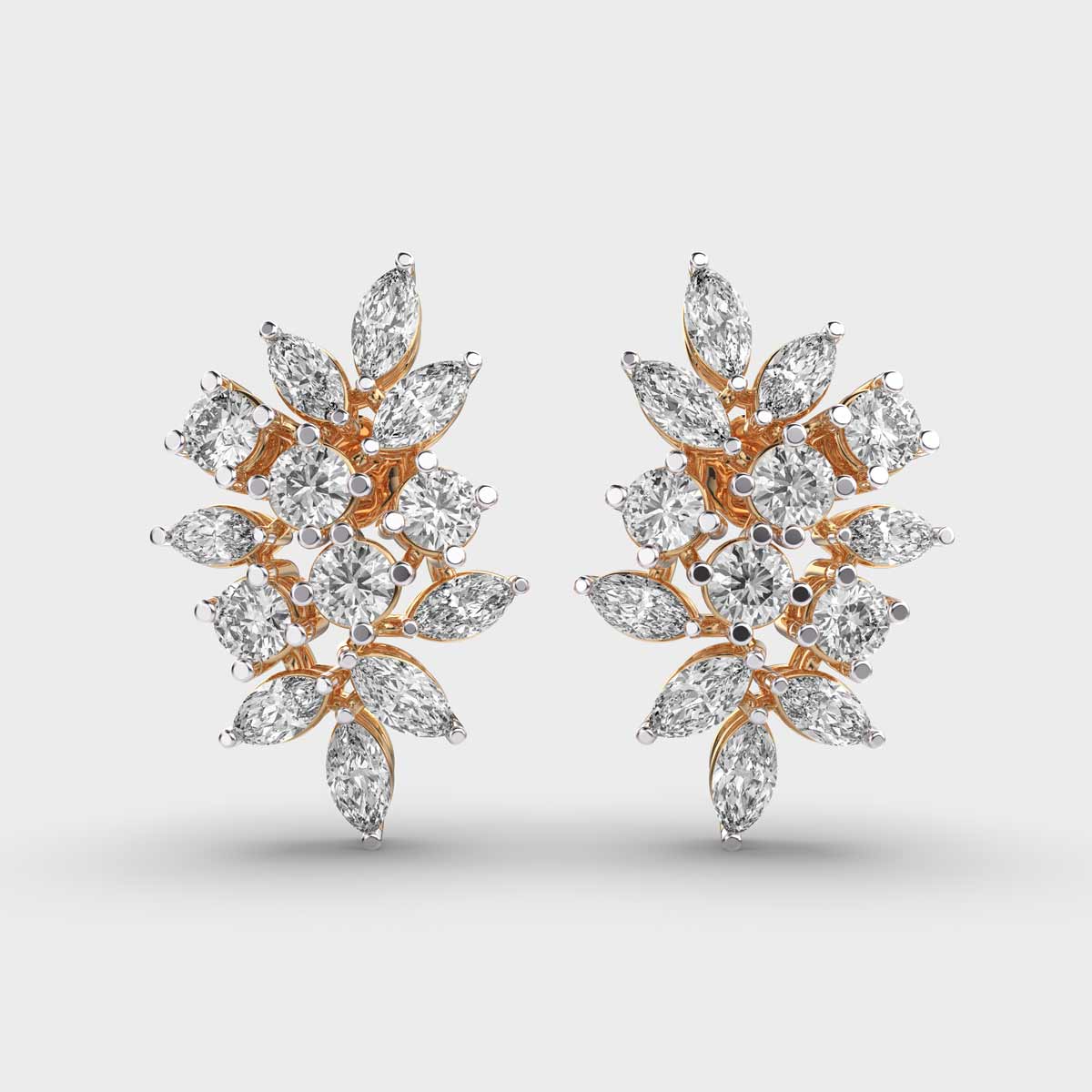 Guldasta Ear Cuff Diamond Earrings
