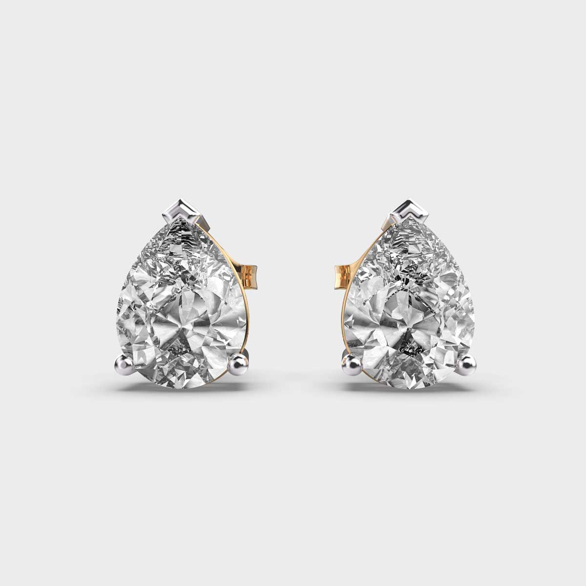 Celeste Celestial Pear Cut Diamond Glow Studs