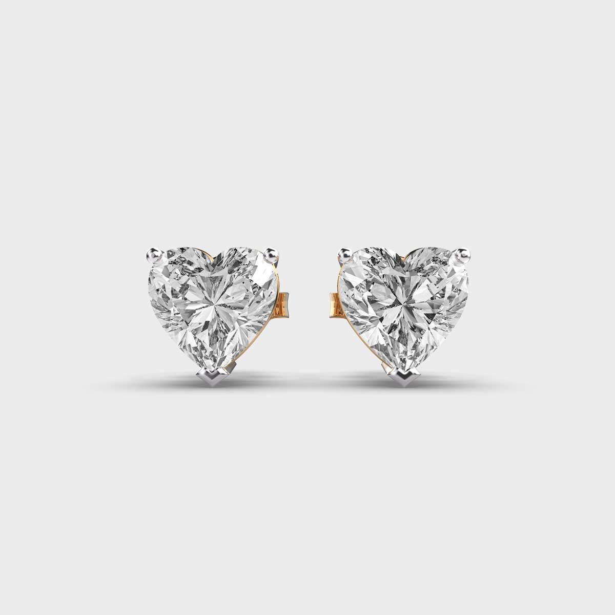 Mi Corazon Solitaire Diamond Studs