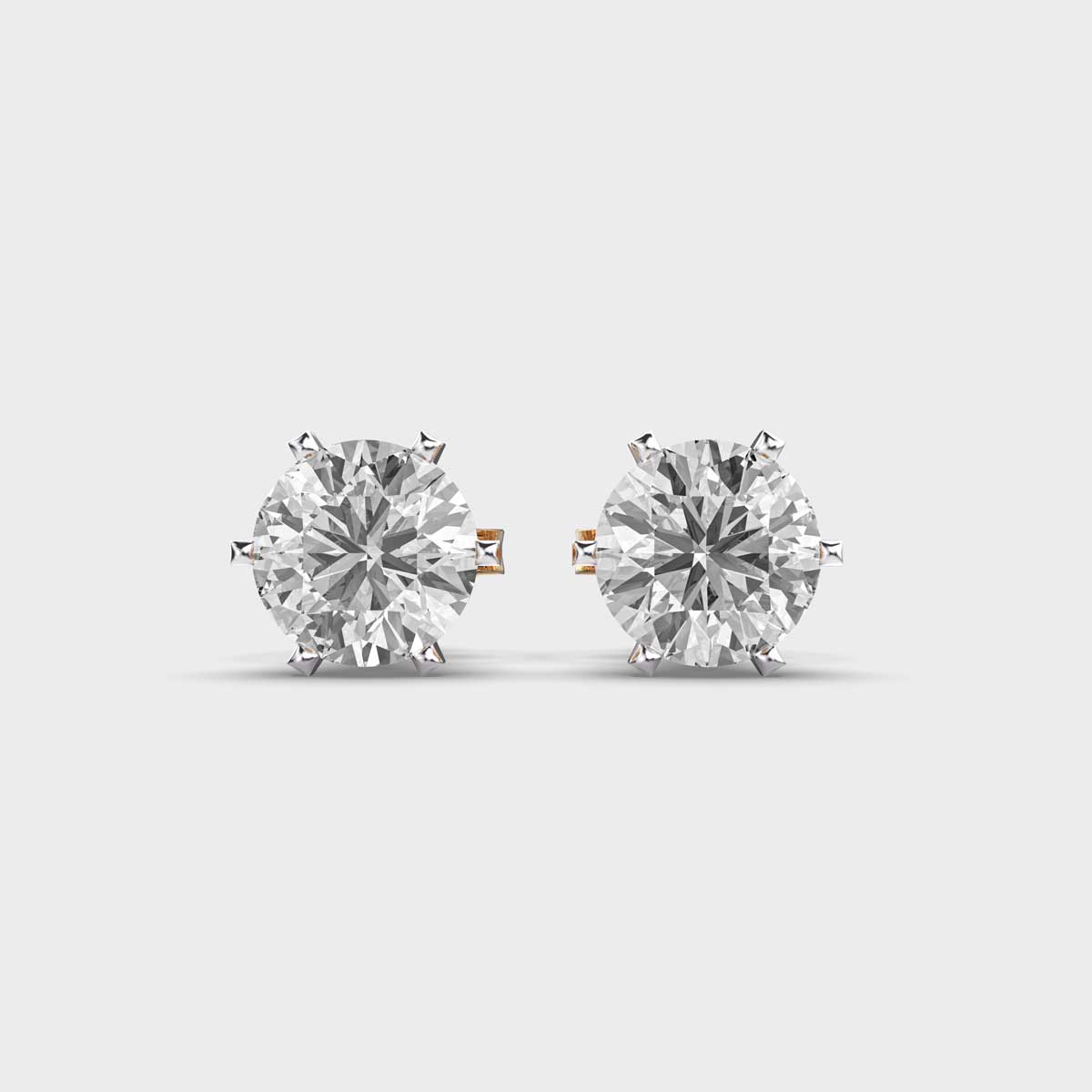 Classic Luce Stella Solitaire Diamond Studs