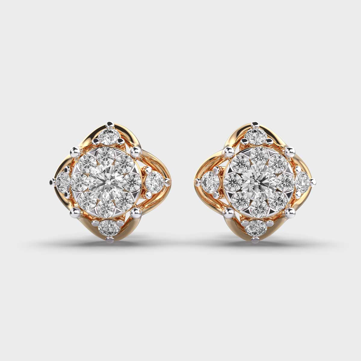 Classy Solitaire Diamond Earstuds