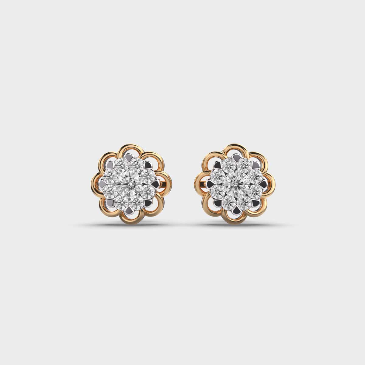 Gorgeous Bloom Diamond Earstuds