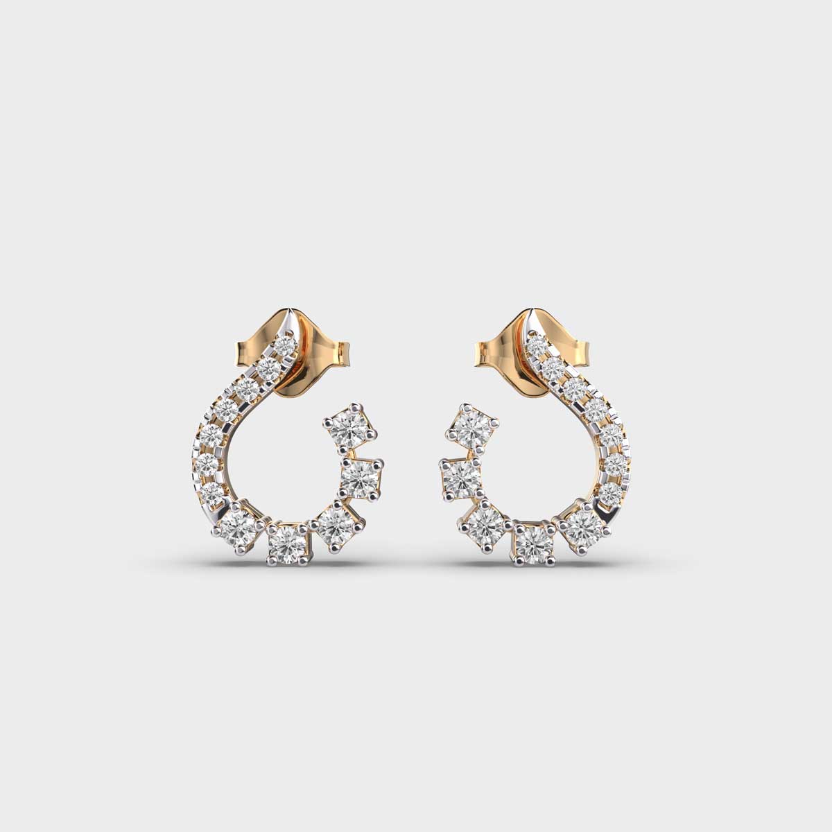 French Smart And Chic Diamond Earrings
