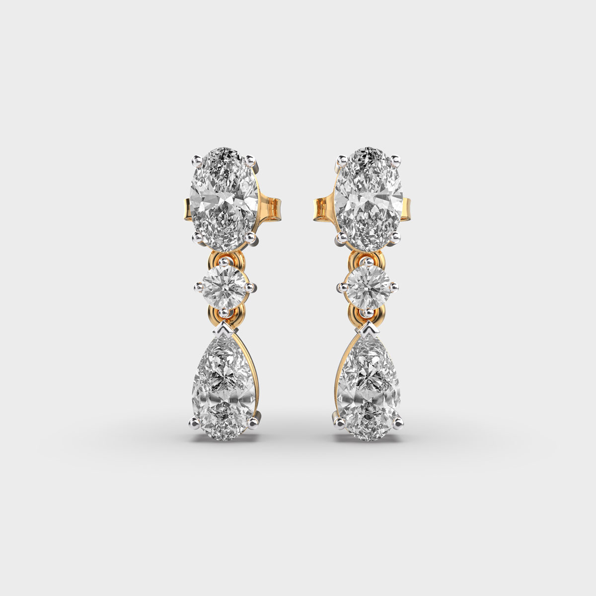 Pear Perfect Diamond Danglers