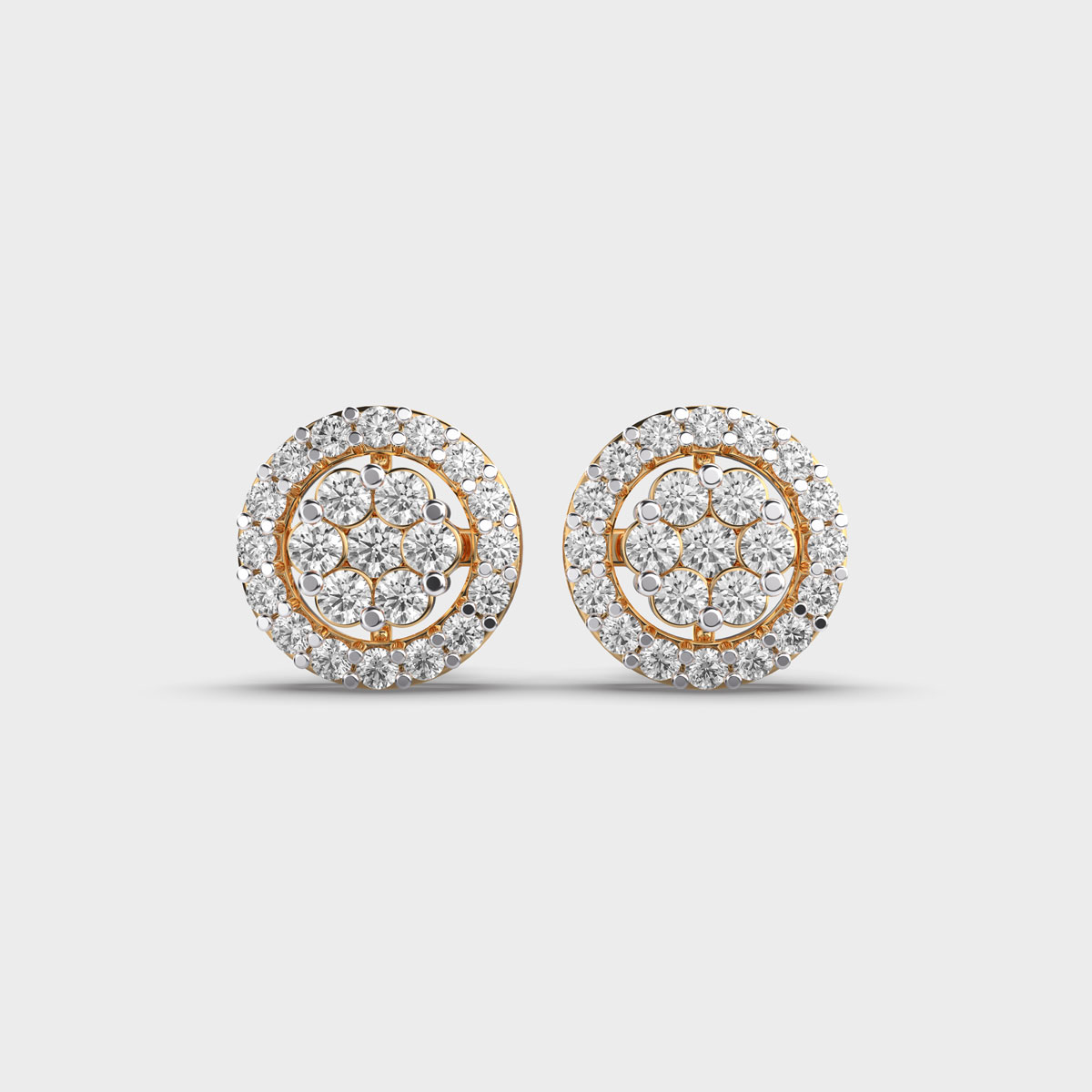Radiant Appeal Fancy Diamond Ear Studs