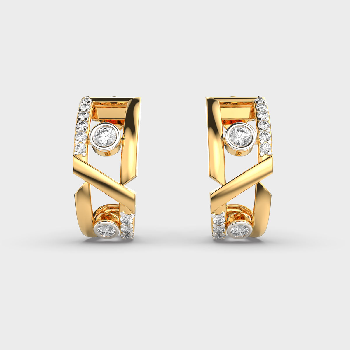 Artistic Brilliance Of Diamonds Earrings