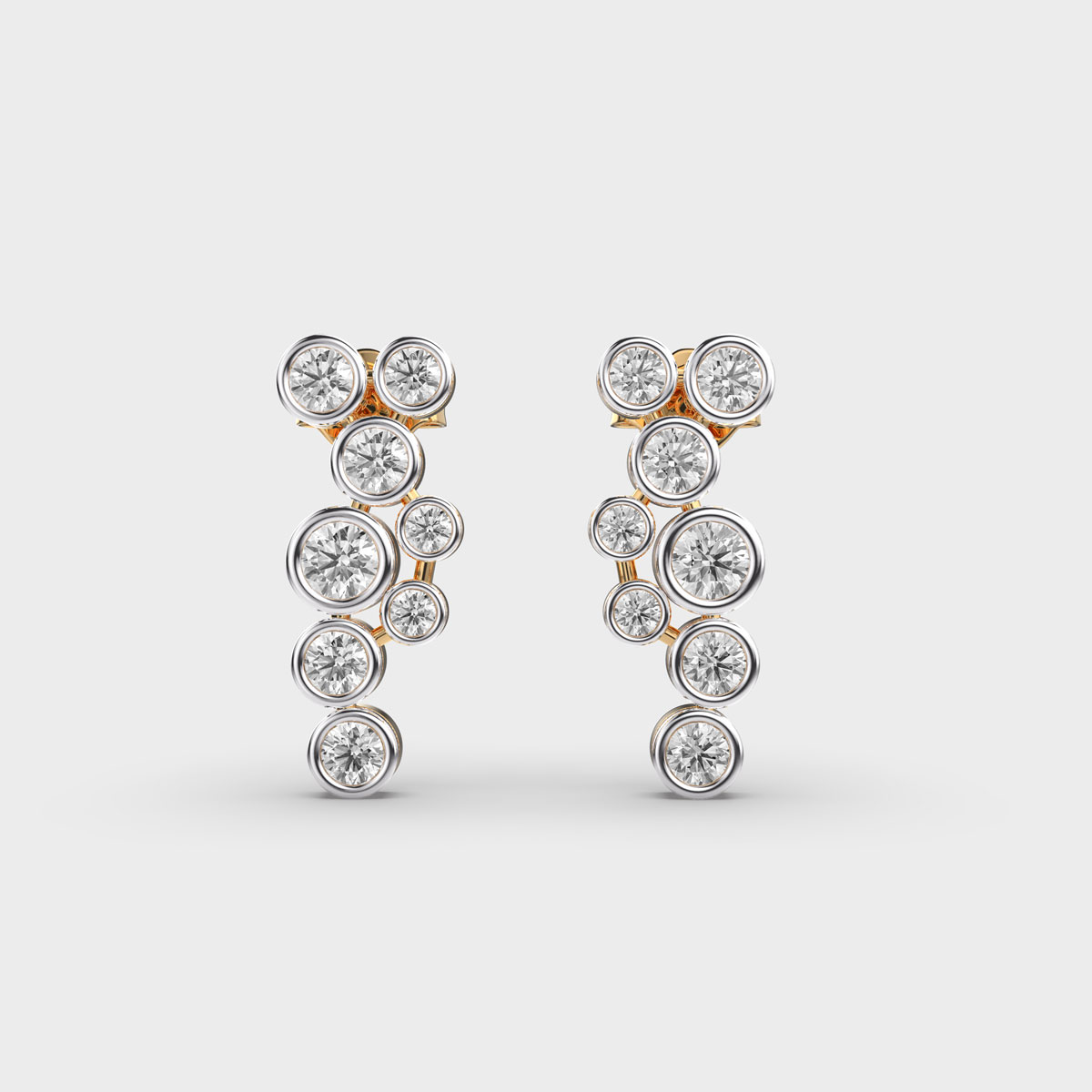 Stars In Space Diamond Earrings