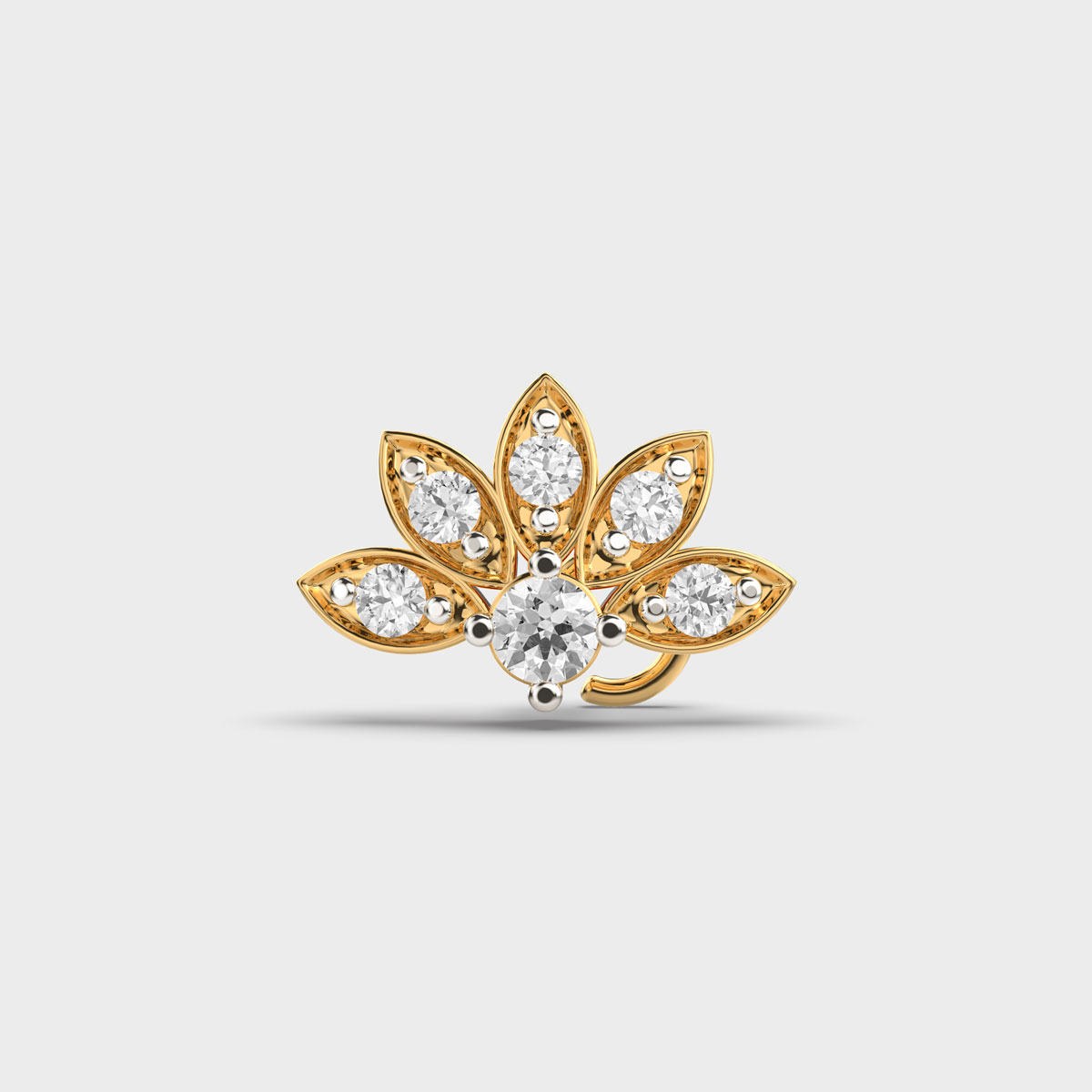 Blue Peacock Vanity Diamond Nosepin