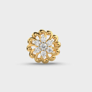 Swirling Disc Diamond Ring