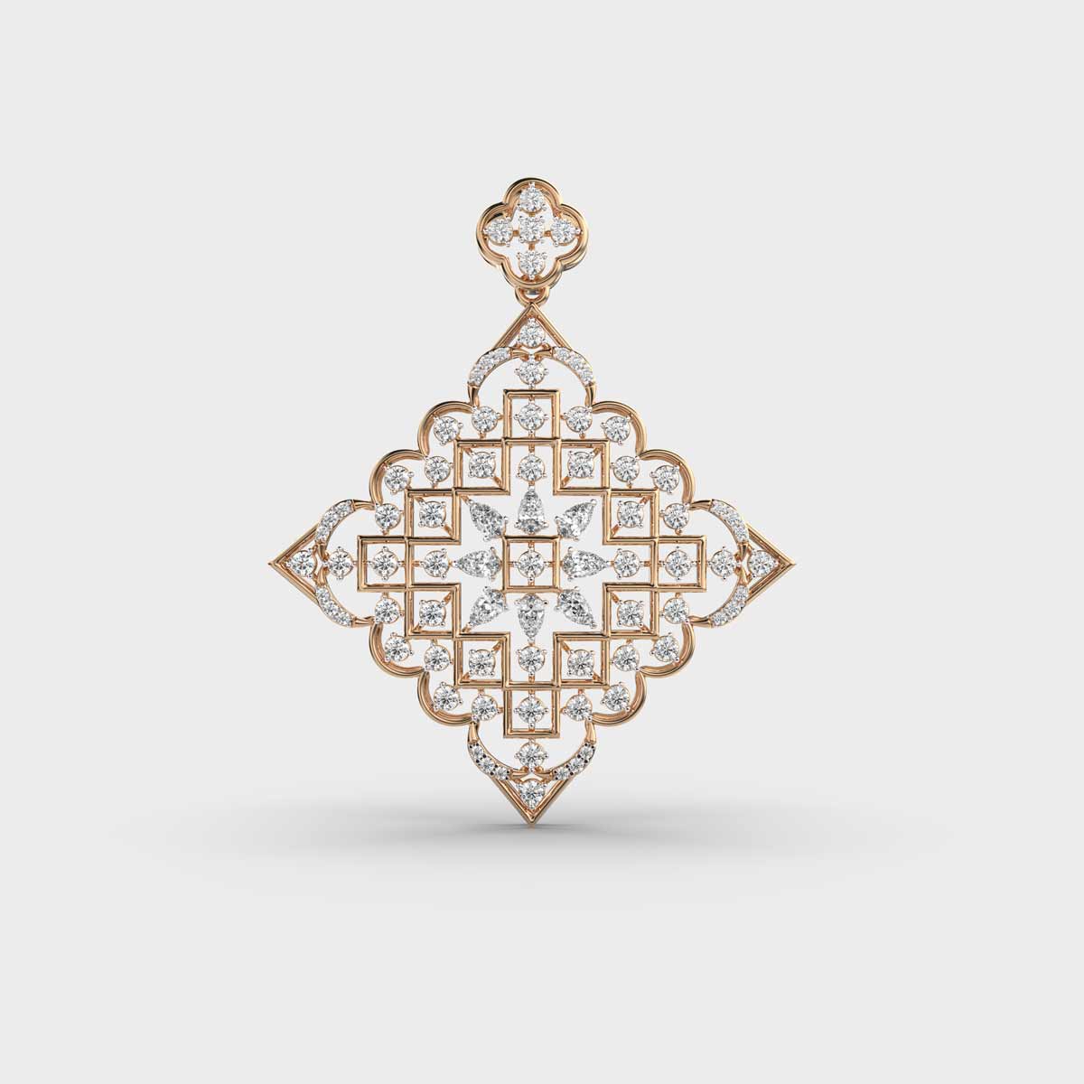 Aztec Beauty Diamond Pendant (Without Chain)
