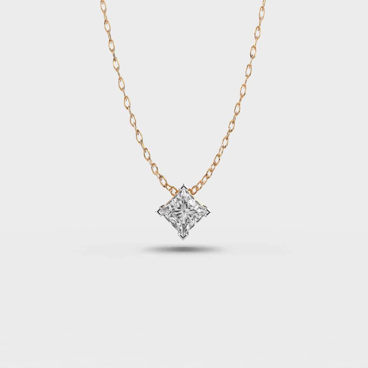 Pretty Princess Diamond Pendant (With Chain)