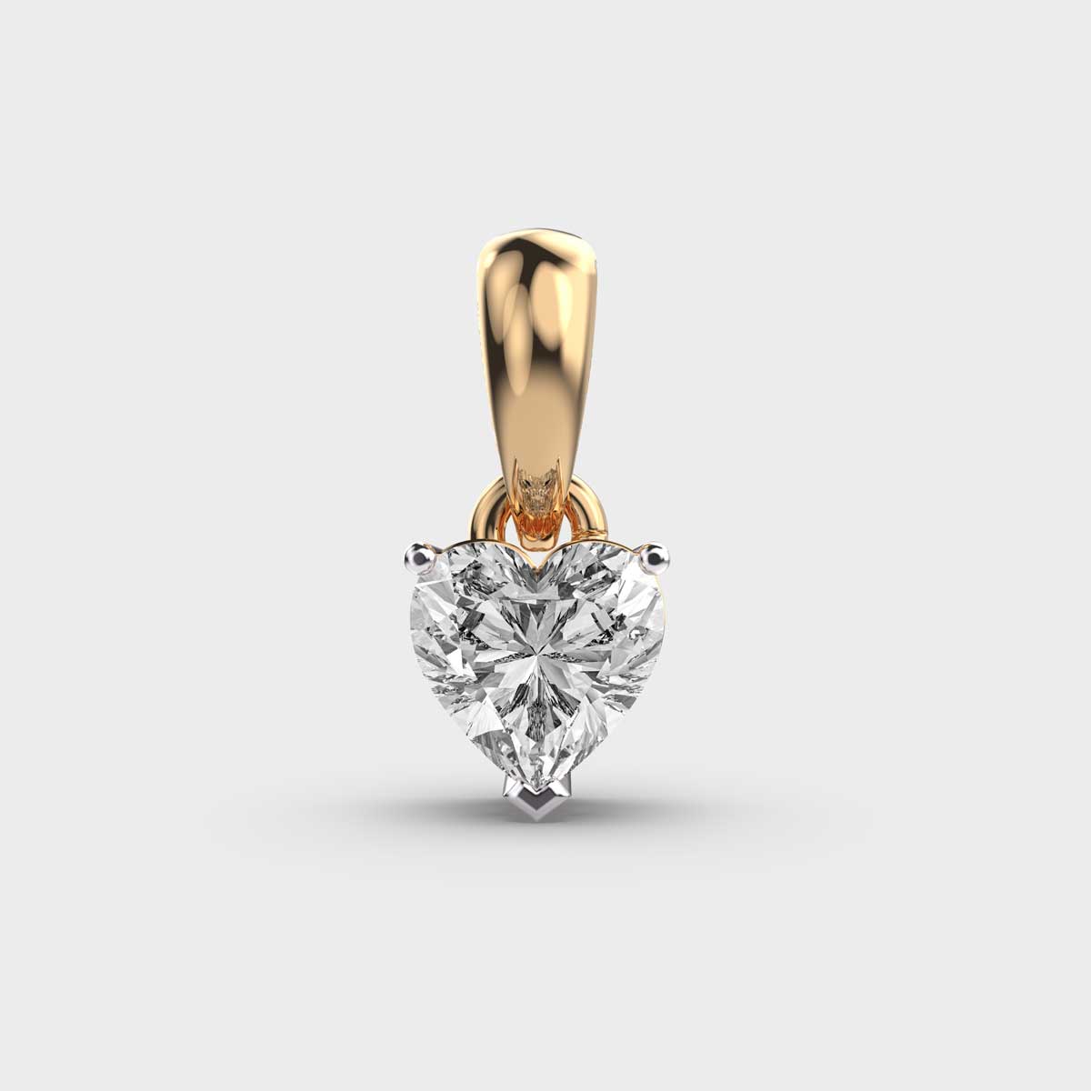 Classic In My Heart Solitaire Pendant (Without Chain)
