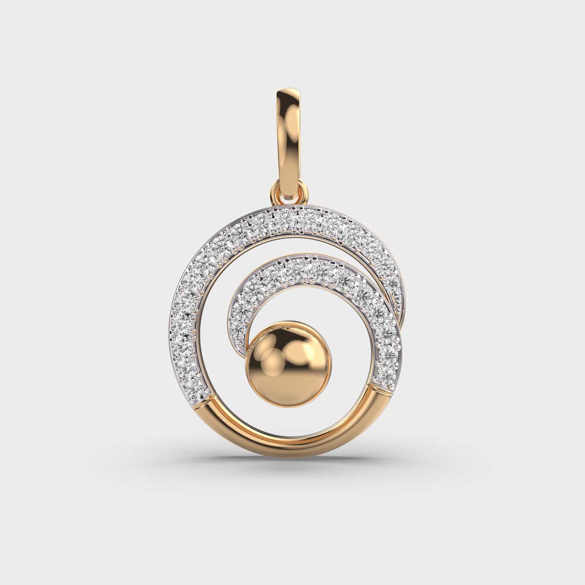 Interloper Interlooped Diamond Pendant (Without Chain)
