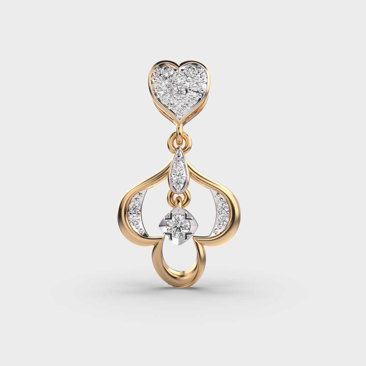 Heartsong Diamond Pendant (Without Chain)