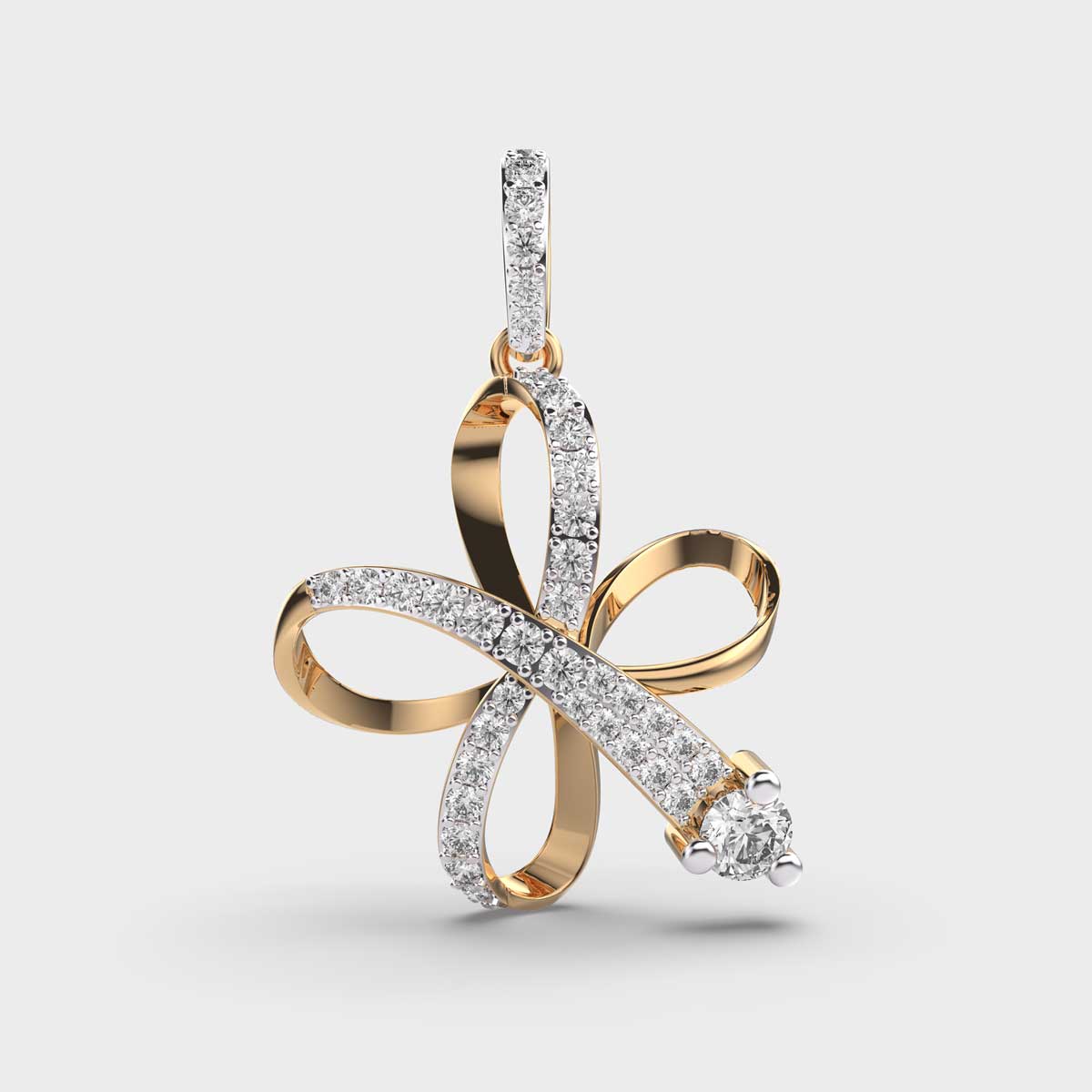 Megle Loop Diamond Pendant (Without Chain)