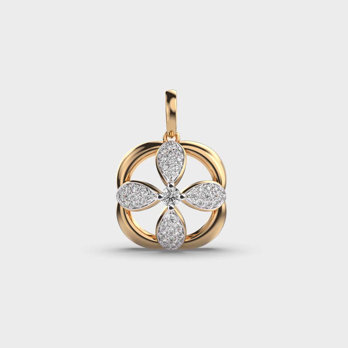 Orabelle Bloom Diamond-Encrusted Pendant (Without Chain)