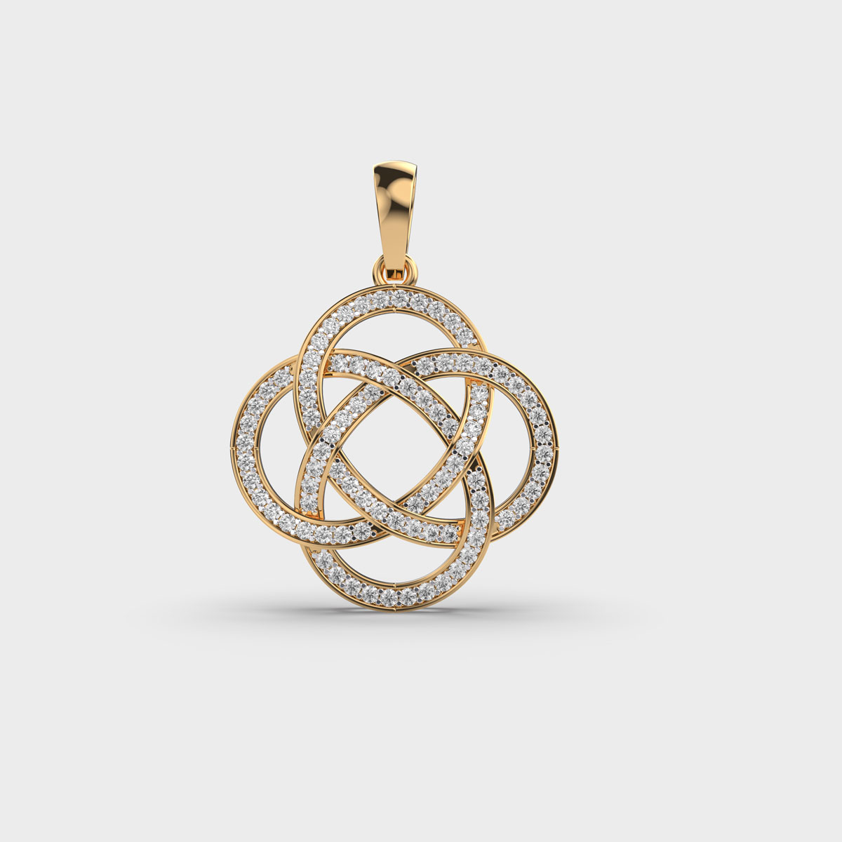 Celtic Symbol Divine Diamond Pendant  (Without Chain)