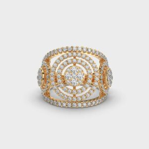 Glistening Ripples Diamond Ring