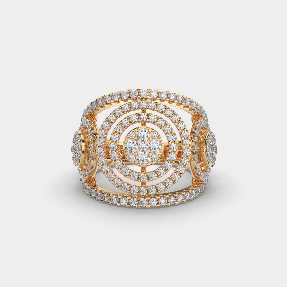 Glistening Ripples Diamond Ring