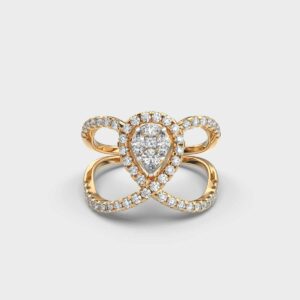 Luminous Crest Diamond Ring