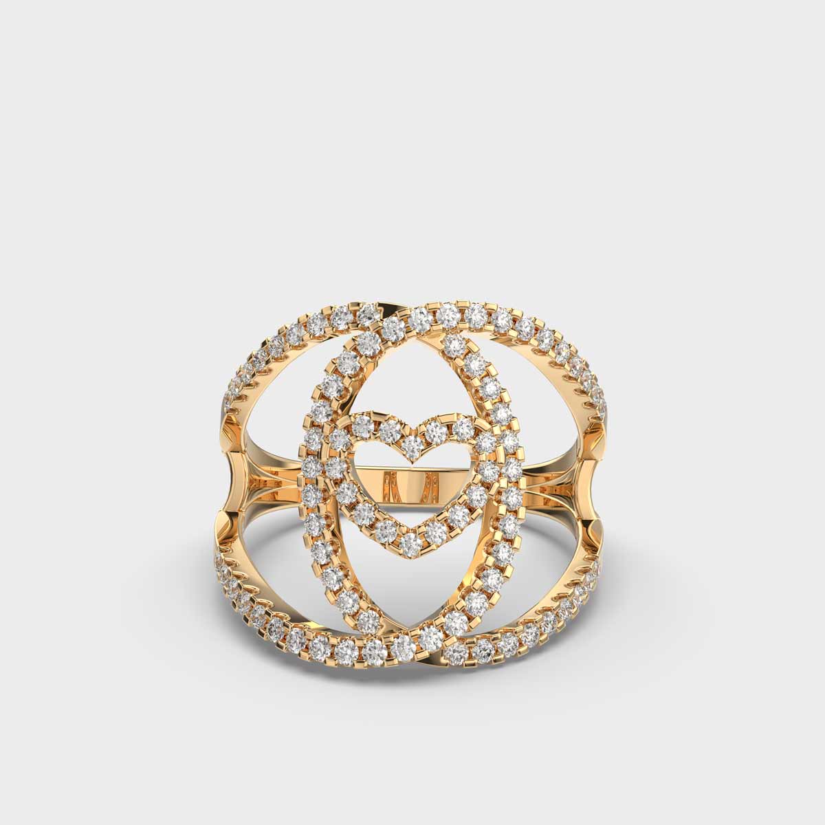 Symmetry of Love Diamond Ring