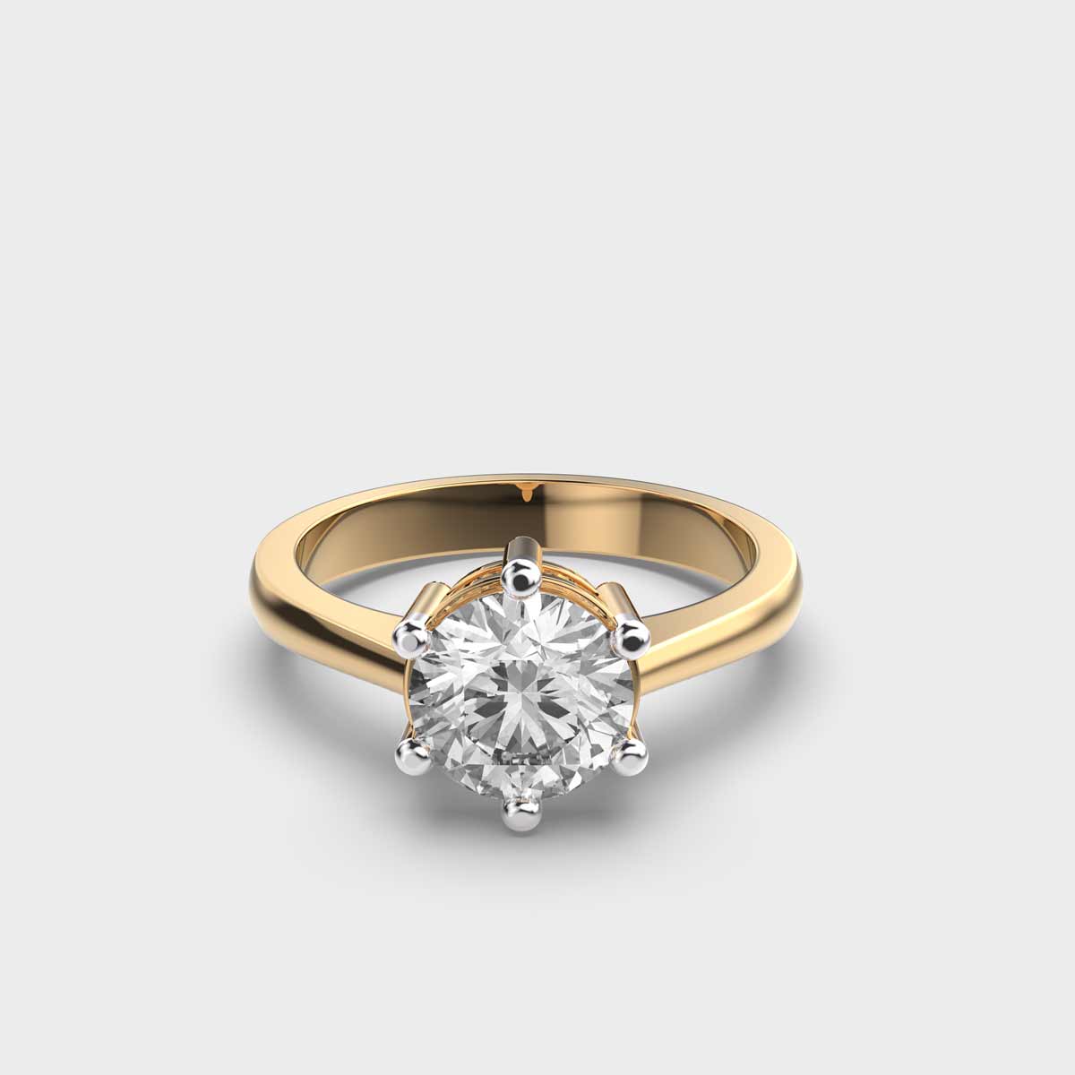 Round Brilliant Solitaire Diamond Ring