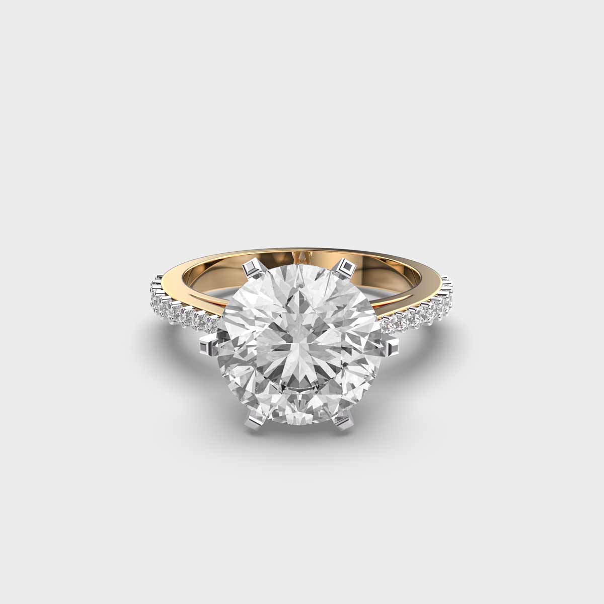 Notte Serata Solitaire with Diamond Band