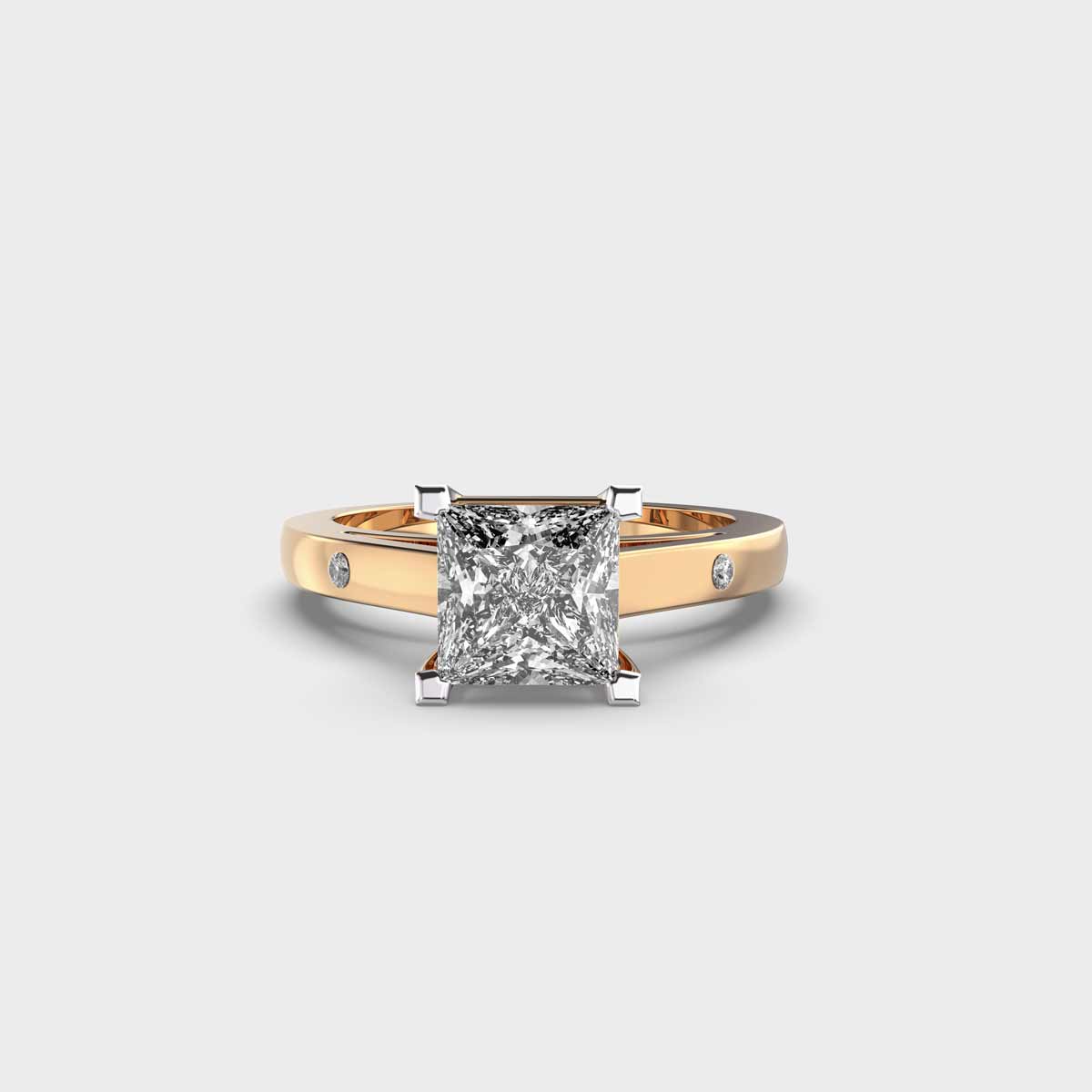 Stunning Daisy Princess Cut Diamond Ring