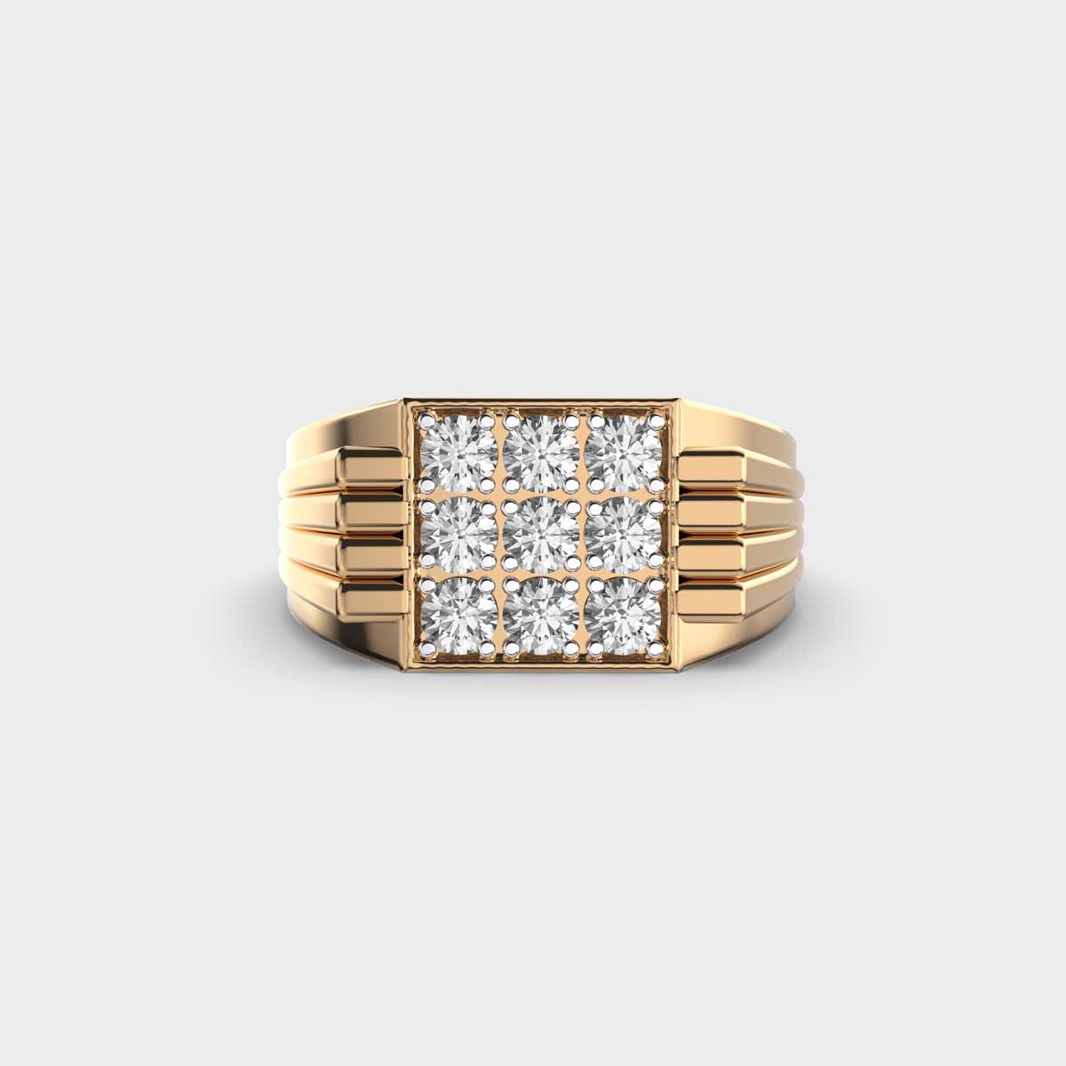 Signature Diamond Illusion Ring For Men