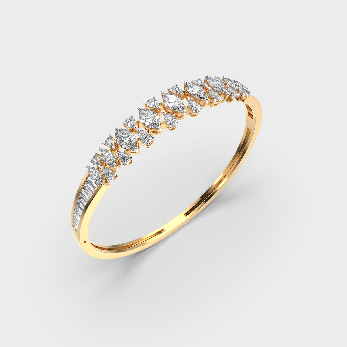 Stunning English Princess Diamond Bracelet