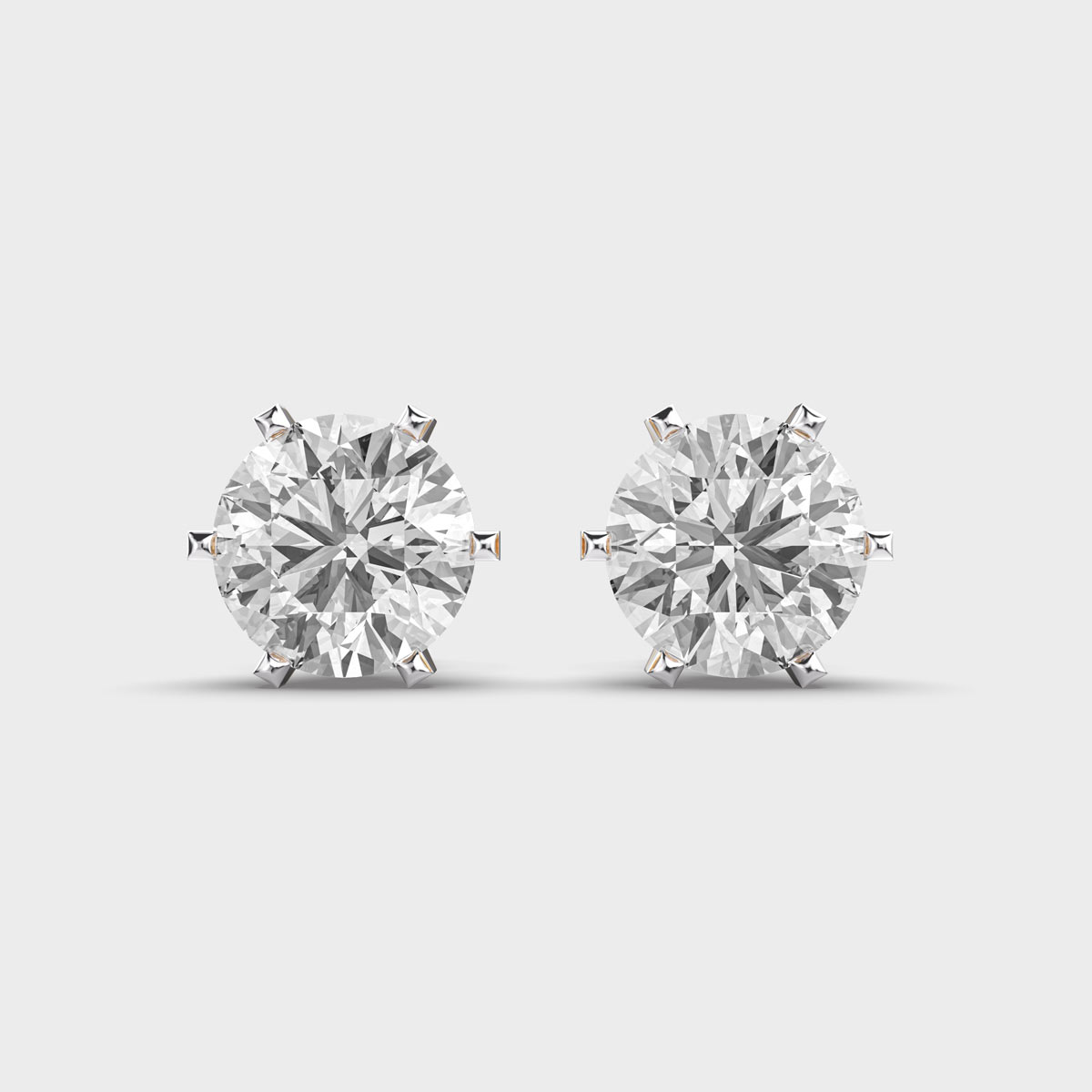 Star Of Evermore Classic Round Diamond Studs